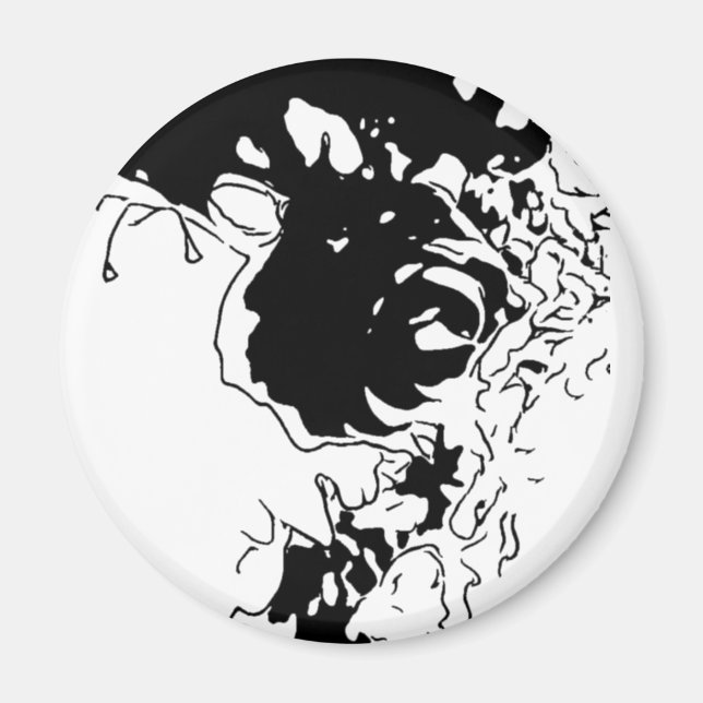 Flower Doodle Magnet (Front)