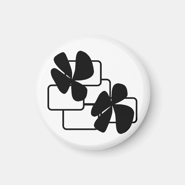 Flower Doodle Magnet (Front)