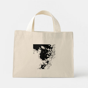 Flower Doodle Mini Tote Bag