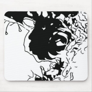 Flower Doodle Mouse Pad