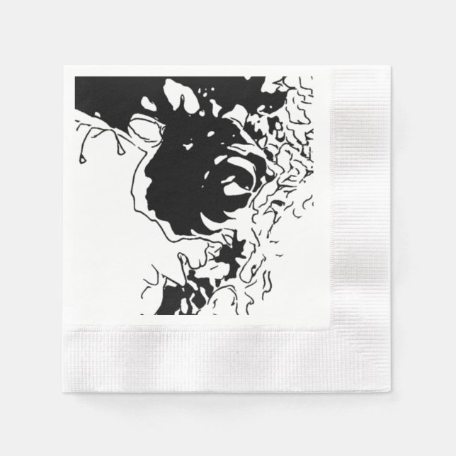 Flower Doodle Napkin (Front)