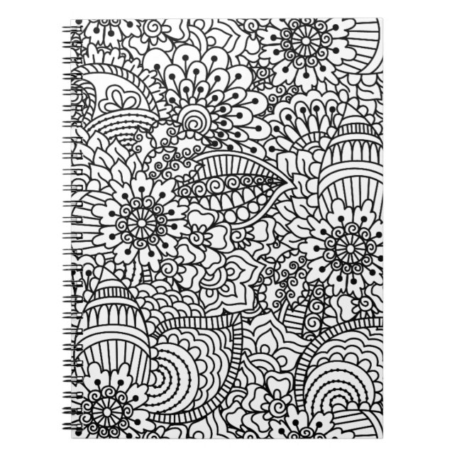 Flower Doodle Notebook (Front)
