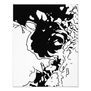 Flower Doodle Photo Print