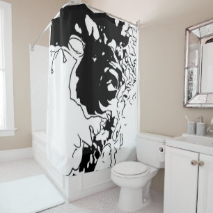 Flower Doodle Shower Curtain