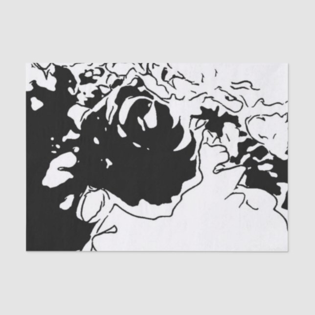 Flower Doodle Tissue Paper (Front)