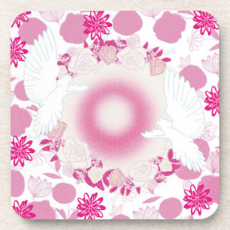 Flower dove coaster