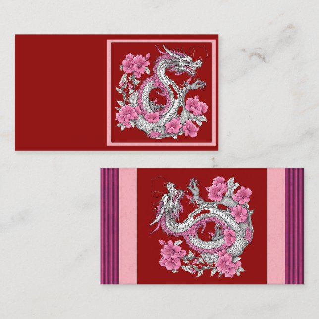 Flower Dragon Business Card (Front/Back)