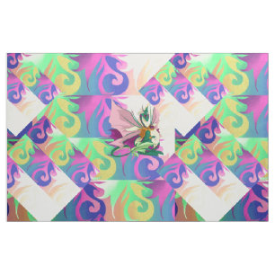 Flower Dragon Fabric