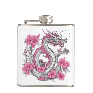 Flower Dragon Flask