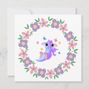 Flower Dragon Invitation