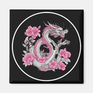 Flower Dragon Magnet