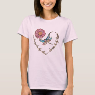 Flower, Dragonfly, Quote, Love T-Shirt