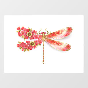 Flower dragonfly with jewellery sakura