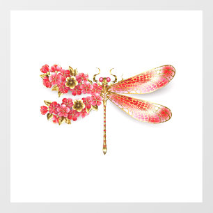 Flower dragonfly with jewellery sakura