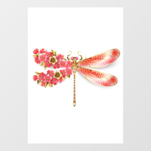 Flower dragonfly with jewellery sakura