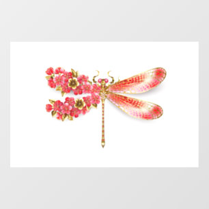 Flower dragonfly with jewellery sakura