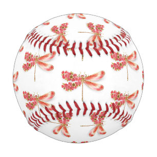 Flower dragonfly with jewellery sakura baseball