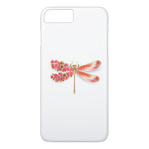 Flower dragonfly with jewellery sakura iPhone 8 plus/7 plus case