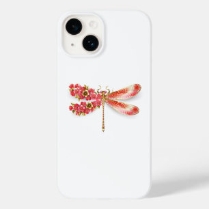 Flower dragonfly with jewellery sakura Case-Mate iPhone 14 case