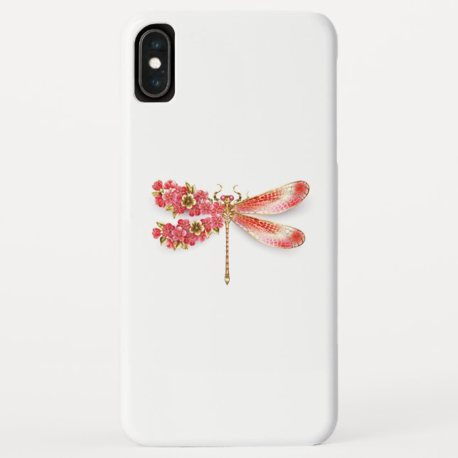 Flower dragonfly with jewellery sakura Case-Mate iPhone case (Back)