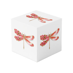Flower dragonfly with jewellery sakura cube