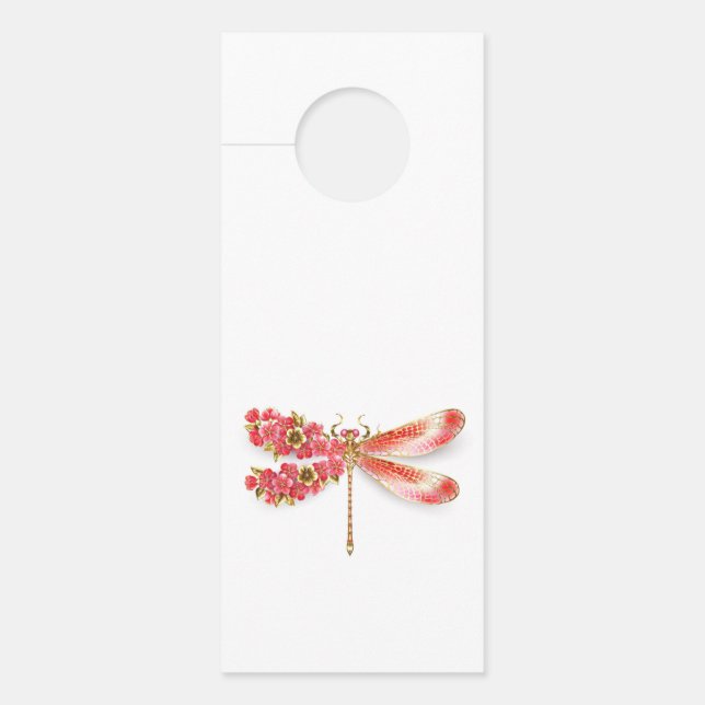 Flower dragonfly with jewellery sakura door hanger (Front)