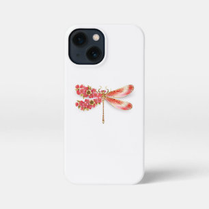 Flower dragonfly with jewellery sakura iPhone 13 mini case