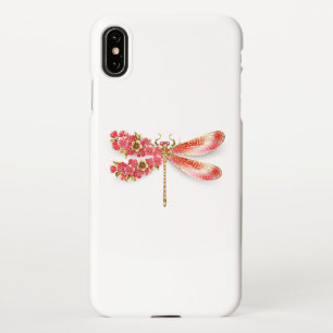 Flower dragonfly with jewellery sakura iPhone case