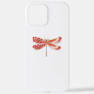 Flower dragonfly with jewellery sakura iPhone 12 pro max case