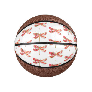 Flower dragonfly with jewellery sakura mini basketball