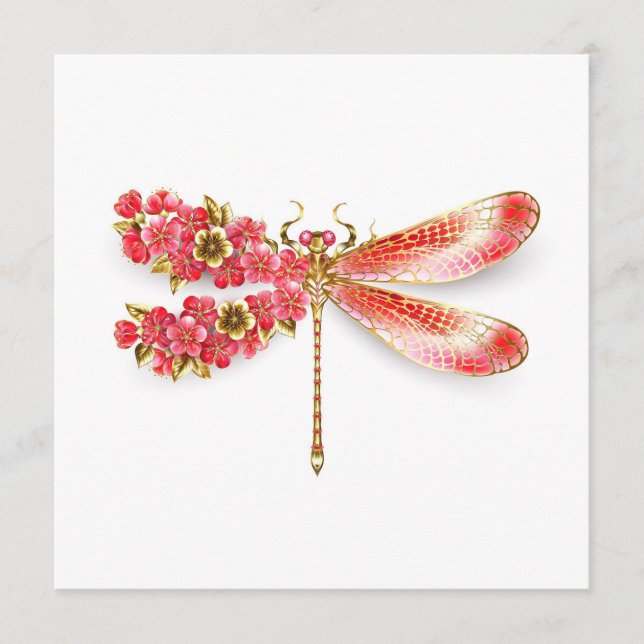 Flower dragonfly with jewellery sakura program (Front)