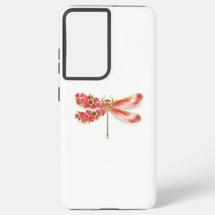 Flower dragonfly with jewellery sakura samsung galaxy case