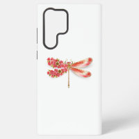 Flower dragonfly with jewellery sakura