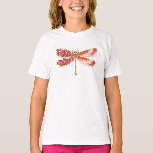Flower dragonfly with jewellery sakura T-Shirt