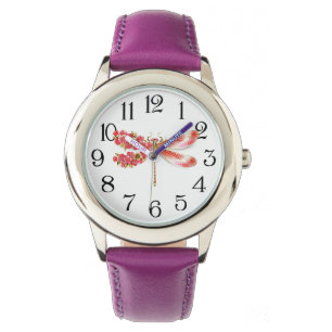 Flower dragonfly with jewellery sakura watch