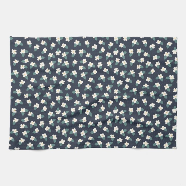 Flower Drawing Tea Towel (Horizontal)