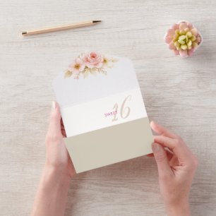 Flower Dreamy Soft Sweet 16 Birthday Invitation
