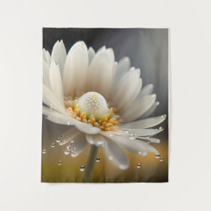 Flower Droplets Calm Tranquil Nature Peaceful Flow Tapestry