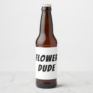 Flower Dude Drink Label