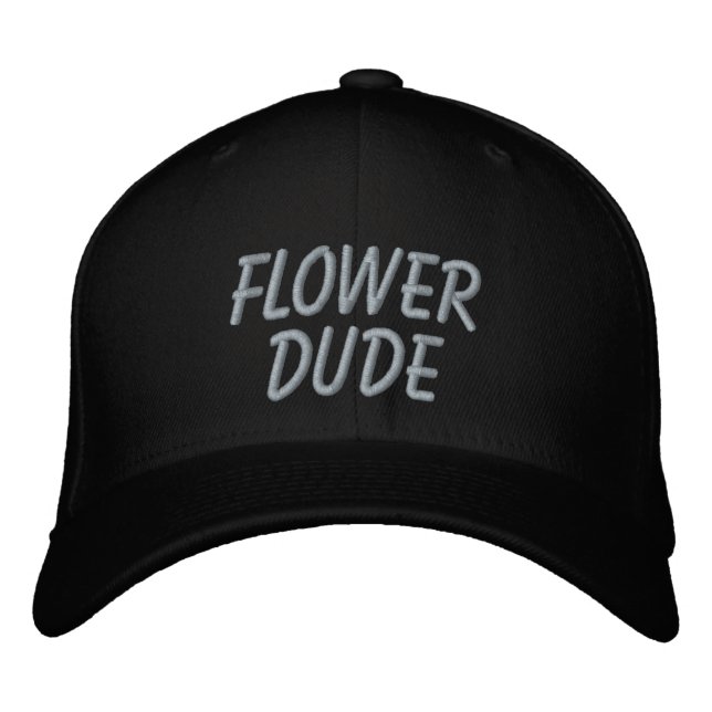 Flower Dude Wedding Embroidered Hat (Front)