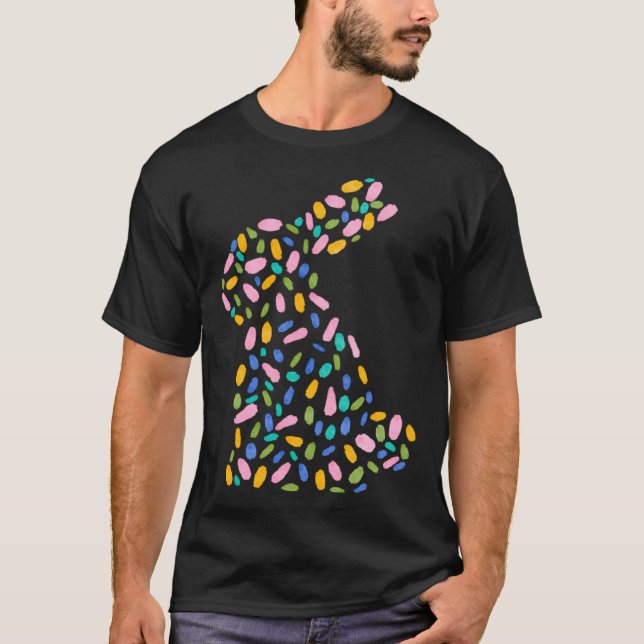 Flower Easter Bunny Fun for Easter Spring Easter B T-Shirt (Front)