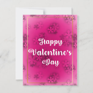 Flower Elegance Happy Valentine's Day Greetings Holiday Card