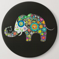 Flower Elephant With Diamond Studs