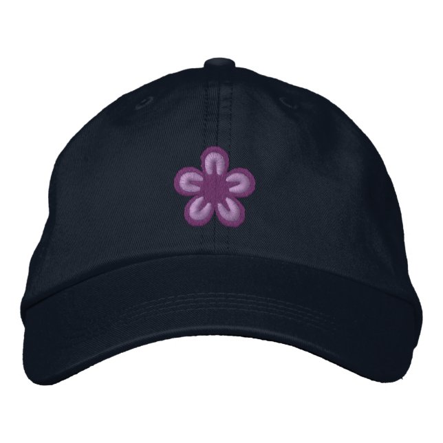 Flower Embroidered Hat (Front)