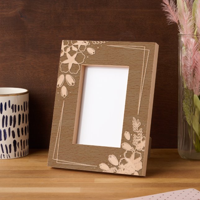 Flower  etched frames (Left)