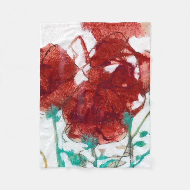 Flower Expression I Fleece Blanket (Front)