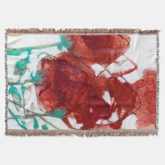 Flower Expression I Throw Blanket (Front)