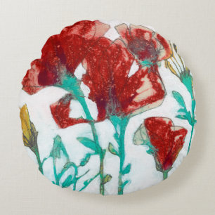 Flower Expression II Round Cushion
