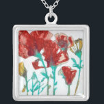 Flower Expression II Silver Plated Necklace<br><div class="desc">Floral</div>