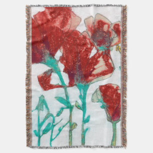 Flower Expression II Throw Blanket